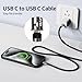 YOOVEI Universal Phone Lanyard,With USB C to USB C Cable Multifuctional Universal Crossbody Cell Phone Lanyards,Crossbody Strap for iPhone 15/16/Pro/Pro Max and Most Smartphones,Black