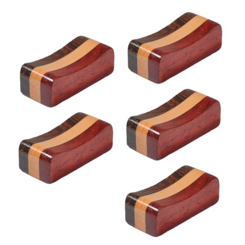 Alipis 5Pcs Wooden Chopsticks Holder Pillow Shape Rest for Chopsticks Forks Spoons Solid Tableware Stand Color Options for Dining Parties and Celebrations