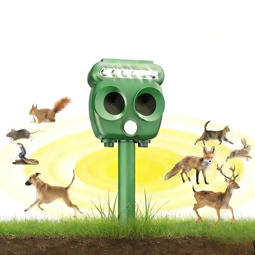 #rémunéré #Amazon<br>Répulsif Chat Ultrason Répulsif pour Chats Solaire Étanche Repulsif Chat Exterieur avec Détecteur et Flash pour Chats Chiens Souris Ratons Animaux de Jardin