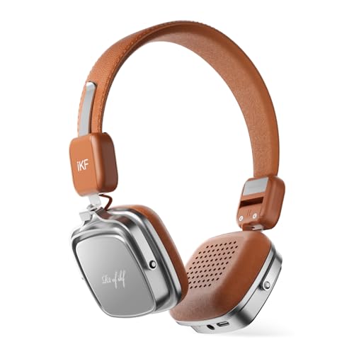 iKF R2 headphones connected via 3.5mm AUX audio cable