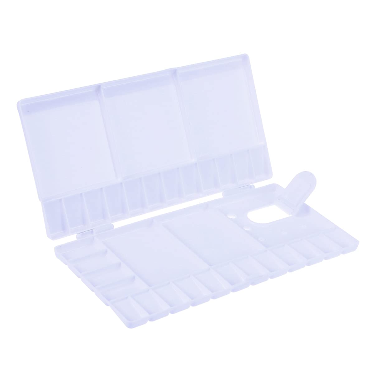 SEWACC Plastic Folding Paint Palette Box Watercolor Paint Palette Portable Paint Palette Box for Watercolor Acrylic and Oil Paint