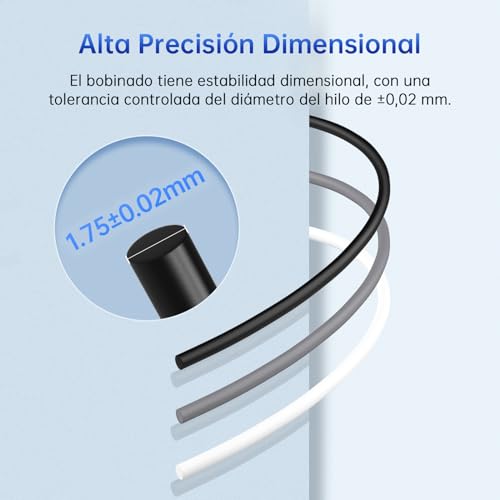 Filamento ANYCUBIC PLA Plus 1.75mm 1KG Blanco 3D - Fernando Cortés Filamento ANYCUBIC PLA Plus 1.75mm 1KG Blanco 3D - Fernando Cortés