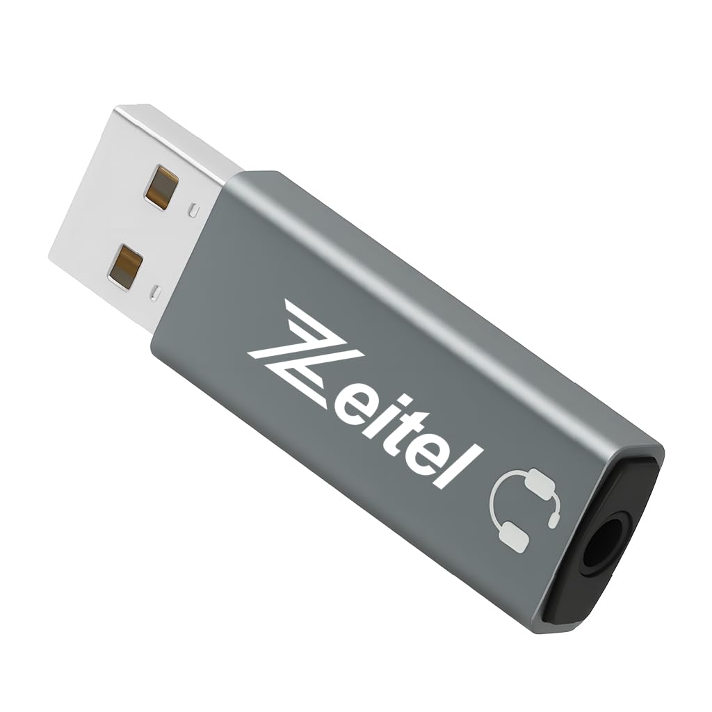 Zeitel® USB Sound Card USB to 3.5mm