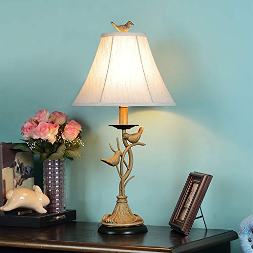 Fehun Desk Lamp Creative American Table Lamp Bedroom Bedside Lamp Bar Restaurant Personalized Table Lamp Kinds Of Switch Mode Optional Table Lamp/Push Button Switch/Push Button Switch #TOP2