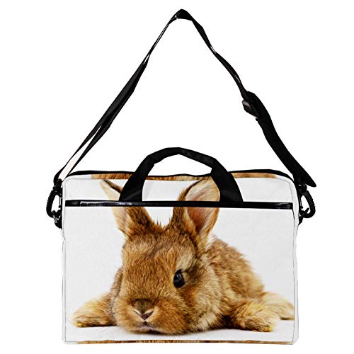 Funda bandolera portátil 14 15.4 pulgadas anticaída con dibujo de conejo mentiroso 2