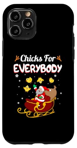 Christmas Chicks For Everybody ��������T���^�N���[�X �X�}�z�P�[�X iPhone 11 Pro �p