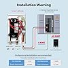 14kW Tankless Water Heater Electric, ORBEK On Demand Instant Hot Water Heater 240V, Max 3.38 GPM, Supply for 2-3 Fixtures, ETL Certified, Indoor Installation, New Upgraded 2.0