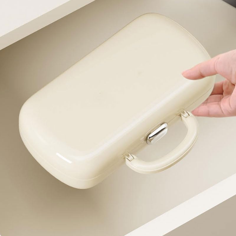 MVNOIRE Plastic Mini Sewing Kit Home Use Convenient Needle Thread Storage Box Tool Set