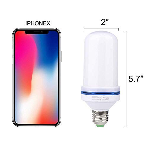 Image of Himack E27 /E26 /B22 Led Flame (Flickering) Light Bulbs,1.8 Watts