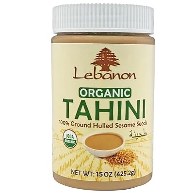 Lebanon - Organic Tahini, 100% Ground Sesame Paste, 15 Oz 425g