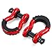 ORCISH Shackles 3/4" (2 Pack) D Ring Shackle Off Road Shackles 4.75 Ton (10450lbs) Maximum Break Strength with 7/8'' Pin Heavy Duty D Ring for Jeep Vehicle Recovery