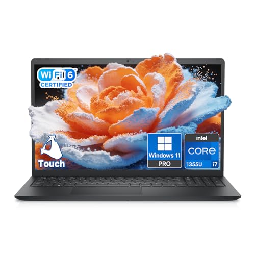 Image of Dell 15 Touchscreen Business Laptop, Intel 10-Core i7-1355U, 15.6 FHD 220nits Display, 32GB RAM & 1TB SSD, Windows 11 Pro, AI Copilot
