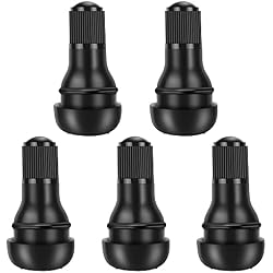 Riseuvo 5 Pcs TR412 Rubber Snap-in Tire Valve Stems - Fits Standard 0.453