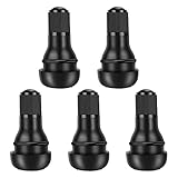 Riseuvo 5 Pcs TR412 Rubber Snap-in Tire Valve Stems - Fits Standard 0.453