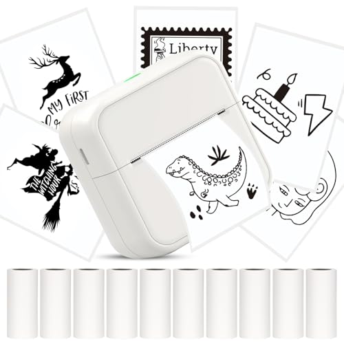 HUIJUTCHEN Mini Stampante, Stampante Fotografica Portatile Stampante Termica Bluetooth Inclusa...