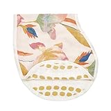 aden + anais Silky Soft Burpy Baby Bib - 100% Viscose Bamboo Muslin - 4 Layer Multi Use - Newborns and Toddlers, Marine Gardens
