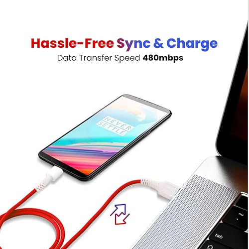 Image of Nextech USB A to USB-C 65W Super VOOC /Dash Sync & Charge Cable compatiable with Samsung, Realme, Oppo & other Smartphones, Tablets & Type C devices (1 Meter)