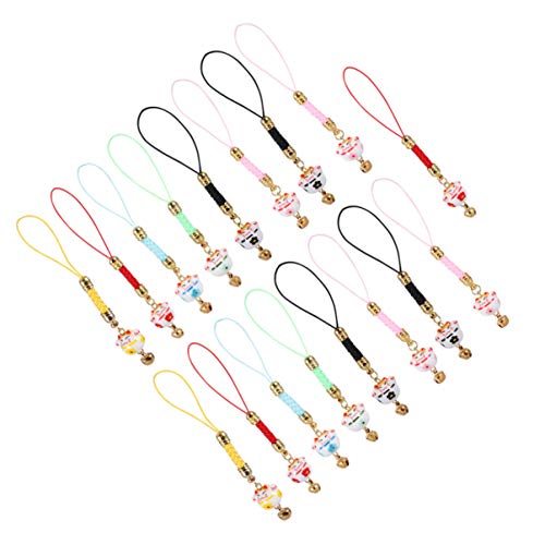 Hemobllo 15 peças pingente de telefone animal decoração para pendurar telefone telefone decoração ga