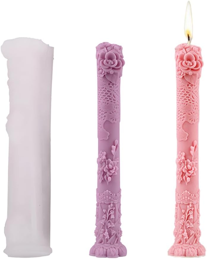 Cestony 3Pcs 3D Little Angels Shape Candle Silicone Molds for Making Candle Resin Pillar Aromatherapy Candles Wax Soap Flower Specimen Clay Craft Desktop Decoration
