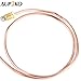 Aupoko Universal Thermocouple for Gas Fireplace Patio Heater Thermocouple 600 mm Length, M8x1 End Nut and Head Tip Fit for BBQ Grill or Fire Pit Heater or Gas Water Heater