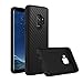 RhinoShield Case for Galaxy S9 [SolidSuit] | Shock Absorbent Slim Design Protective Cover - Compatible w/Wireless Charging [3.5M / 11ft Drop Protection] - Carbon Fiber Texture
