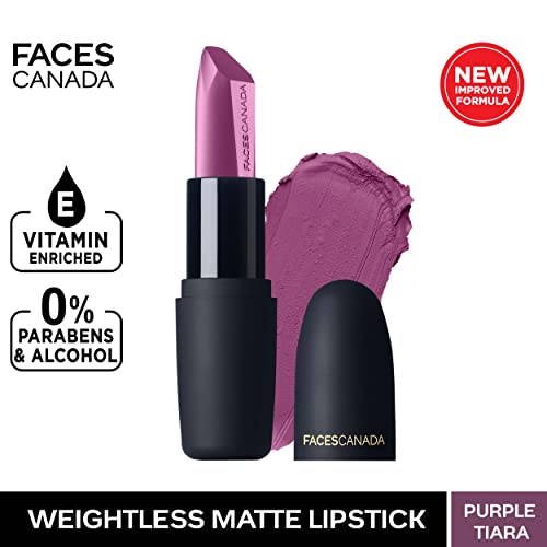 Image of Faces Canada Weightless Matte Lipstick 4g Purple Tiara 07 (Pink)