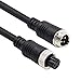 Yeung Qee 4 pin Car Video Extension Cable Aviation Male to femaler Plug Video and Power Cord Shield AV Cable Waterproof Vehicle Video Monitor reversing Airline Aviation Plug Cable (10ft/3m)