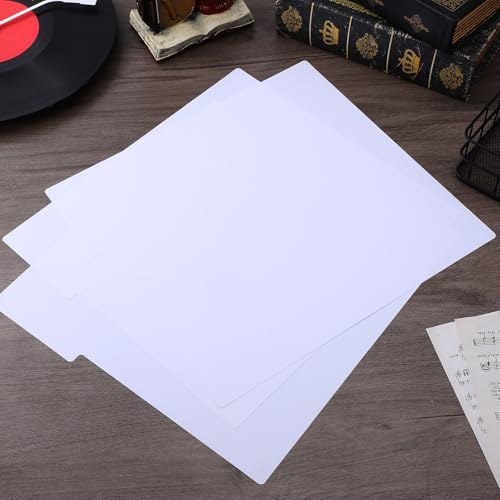 Separadores de vinilos en plástico PP blanco con pestañas, pack de 5 piezas 5