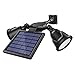 DBF Solar Motion Sensor Light Outdoor Upgraded 1000 Lumens Weatherproof Dual Head Solar Spotlight Wireles Security Solar Path Lights with 4Mode,Ultra-Bright for Wall Garden Yard Driveway Porch Walkway