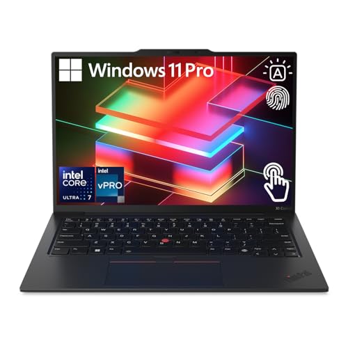 Image of Lenovo ThinkPad X1 Carbon G12 Business Laptop, 14 inch FHD+ (1920x1200) Touchscreen, Intel Core Ultra 7 165U, 32GB LPDDR5X RAM, 1TB PCIe SSD, Wi-Fi 6, FP Reader, HDMI, Backlit KB, Windows 11 Pro, Black