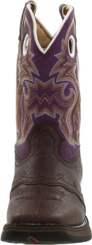 Durango Kids Bt386 Lil' 8 Inch Saddle,Dark Brown/Purple,4 M Us Big Kid #TOP1