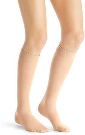 Jobst Compression Socks, Knee High, 15-20mmHg, Petite, Beige, S ...