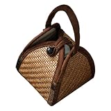 Teacup Storage | Rattan Teapot Travel Storage Bag,Teaware Carrier Pouch,for Collectors Entertainers Home Apartment Kitchen Office Dining Room Coffee Station Cabinet Camping Picnic