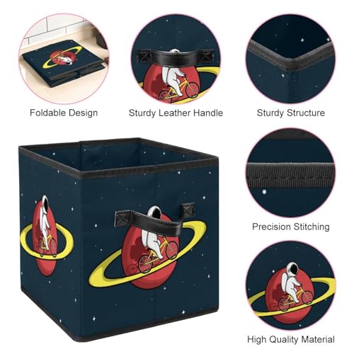 Cube de rangement pliable à poignées pour optimiser vos placards de chambre - 5