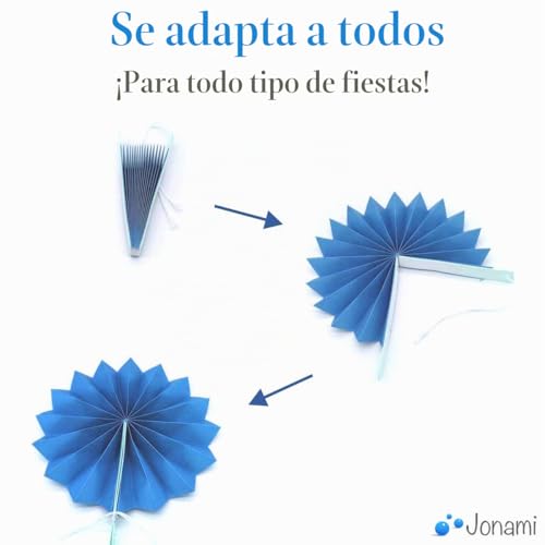 Miniatura 3 de 20 Pompones Decoracion Multicolor Flores Pompom De Papel De Seda, Abanicos, Bolas De Nido De Abeja Guirnaldas. Decoración Fiesta Carnaval Y Cumpleaños -20 Piezas-