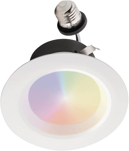 Juno RB4SC RGBW MW M6 RetroBasics Retrofit Smart Downlight, conmutable, RGBW, 4 pulgadas, blanco mate