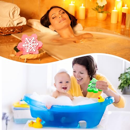 BUSOHA Christmas Silicone Soap Molds - 2PCS Xmas Soap Candle Mold Set 3D Tree Snowflake Molds for DIY Craft Home Gifts for Soap Candles Cake Biscuit Chocolate Ice Cube