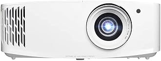 Optoma UHD38 Bright, True 4K UHD Gaming Projector | 4000 Lumens | 4.2ms Response Time at 1080p with Enhanced Gaming Mode | Lowest Input Lag on 4K Projector | 240Hz Refresh Rate | HDR10 & HLG