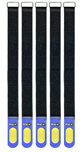 JJAAMM 250830 20 in. Blue Quick-Strap Storage Straps - Pack of 5