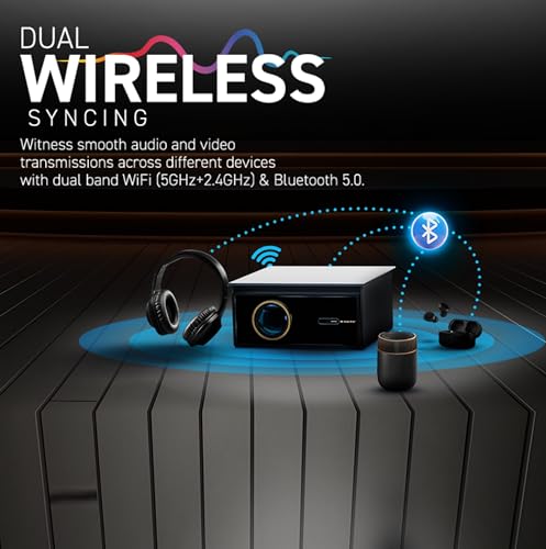 E Gate O9 Pro Gold Dual OS (Android+FTS), 100% Dust Proof, 2100 ANSI & 2700FC Super Bright, Native 1080p Projector 4k Ultra HD, 2HDMI ARC,... - Image 6