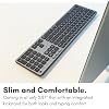 Macally Backlit Bluetooth Keyboard for Mac - Compatible Apple Keyboard Wireless - Multi-Device for MacBook Pro/Air, iMac, iMac Pro, Mac mini/Pro