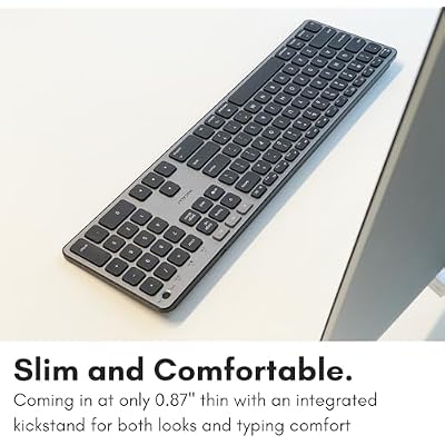 Macally Backlit Bluetooth Keyboard for Mac - Compatible Apple Keyboard Wireless - Multi-Device for MacBook Pro/Air, iMac, iMac Pro, Mac mini/Pro