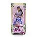 Barbie Made to Move Doll with 22 Flexible Joints & Curly Brunette Ponytail Wearing Athleisure-wear for Kids 3 to 7 Years Old