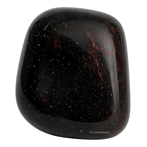 Image of Garnet Cetified Crystal Healing Tumbled Stone, Natural Polished Crystals for DIY Crafts, Manifestation, Meditation, Pooja Feng Shui and Reiki Healing (30 Grams)