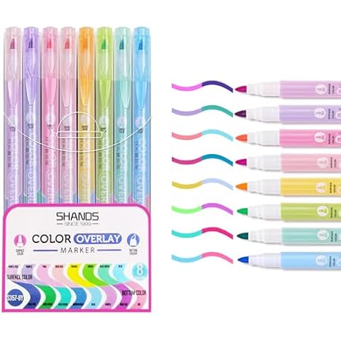 AOMAYLL 8Pcs Double Pastel Highlighter Set Cover