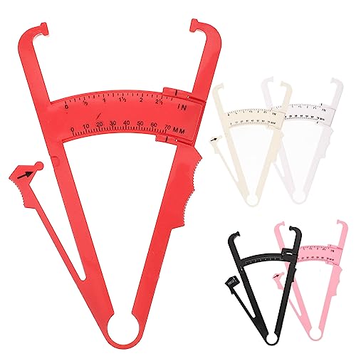 SAFIGLE 5pcs Portable Fat Tester Skinfold Calipers for Accurate Body Measurement Lightweight Compact Tool