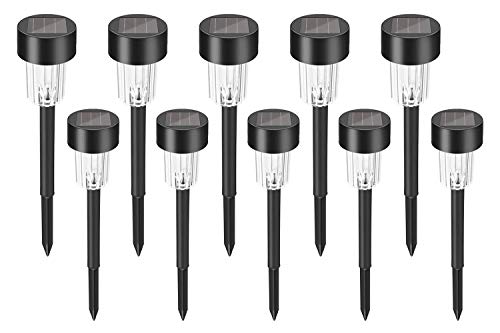 BINGFONE Multicolor Solar Garden Lights Outdoor, 10 Pack...
