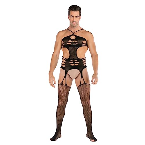 Fulidngzg Tanga Hombre, Lenceria Sexy Gay Slip Halter V Sling Deportivo Jockstrap Eróticas Suspensorio Blanco Leopardo Ropa Interior Ortopedico Addicted Tangas Calzoncillos Elefante Boxers Extremo