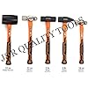 5pc Hammer & Mallet Set, 16oz & 32oz Ball-Pein Hammers, 32oz Rubber Mallet, 3lb Sledge & Cross-Pein Hammers, Metal Working - View #2