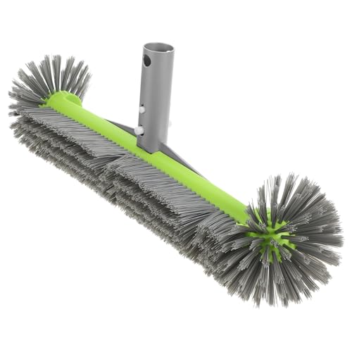 Abaodam Swimming Pool Brush Head Heavy Duty Manual Brush for Pool Walls and Edges Compatible with Extension Poles Efficiently and Moss from
